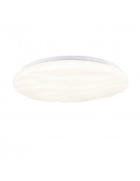 CANDELLUX Nevada lampa sufitowa plafon biały 15w led 29 cm klosz biały efekt sky 12-11268