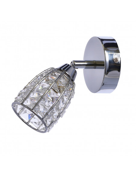 CANDELLUX Shiba lampa kinkiet chromowy 1x15w g9 klosz bezbarwny 91-13385