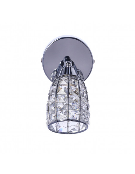 CANDELLUX Shiba lampa kinkiet chromowy 1x15w g9 klosz bezbarwny 91-13385