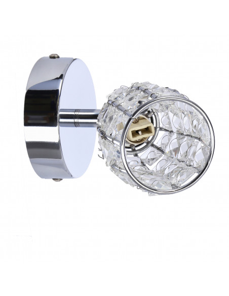 CANDELLUX Shiba lampa kinkiet chromowy 1x15w g9 klosz bezbarwny 91-13385
