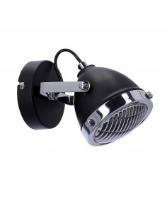 CANDELLUX Crazy lampa kinkiet czarny 1x15w gu10 klosz bezbarwny 91-13293