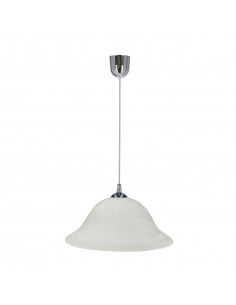 CANDELLUX VERA LAMPA WISZĄCA CHROMOWY 1X60W E27 KLOSZ ALABASTROWY 31-24558