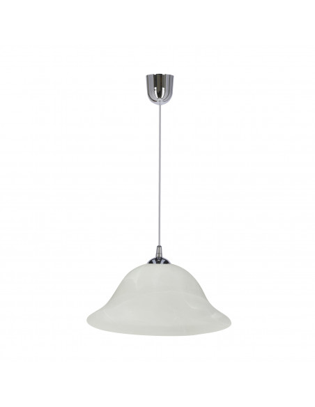 CANDELLUX VERA LAMPA WISZĄCA CHROMOWY 1X60W E27 KLOSZ ALABASTROWY 31-24558