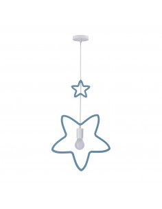 CANDELLUX SINGLE SS LAMPA WISZĄCA 1X20W E27 IQ KIDS NIEBIESKI 31-23513