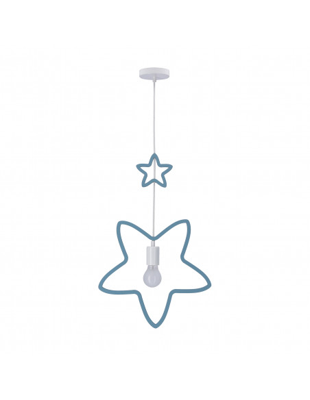CANDELLUX SINGLE SS LAMPA WISZĄCA 1X20W E27 IQ KIDS NIEBIESKI 31-23513