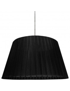 CANDELLUX NOTIZIA LAMPA WISZĄCA SATYNOWY 37 1X60W E27 ABAŻUR CZARNY 31-23285