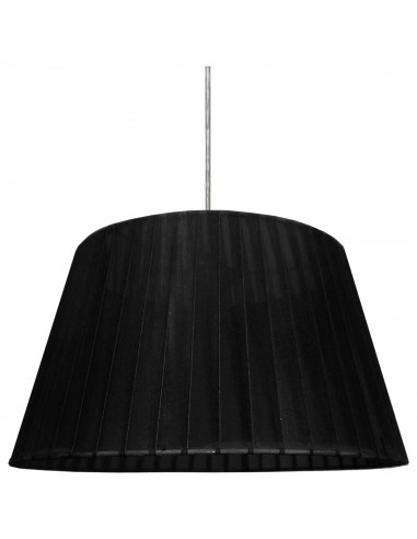CANDELLUX NOTIZIA LAMPA WISZĄCA SATYNOWY 37 1X60W E27 ABAŻUR CZARNY 31-23285