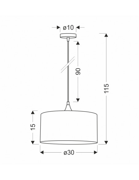 CANDELLUX ANAKA LAMPA WISZĄCA CZARNY 1X40W E27 ABAŻUR PLECIONKA BEŻOWO-BRĄZOWA 31-27269