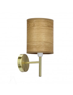 CANDELLUX YAN LAMPA KINKIET PATYNOWY 1X40W E14 ABAŻUR ORZECHOWY 21-27573
