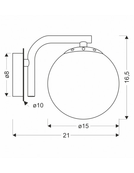 CANDELLUX AMADEO lampa kinkiet mosiężny 1x40W E14 klosz biały 21-35431