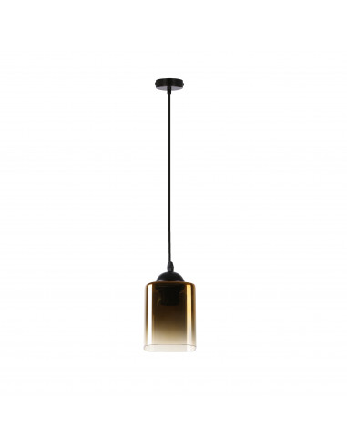 CANDELLUX SERENA LAMPA WISZĄCA CZARNY 1X40 E27 KLOSZ ZŁOTY 31-21151