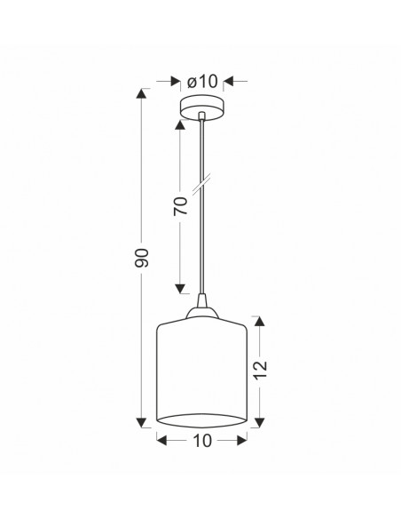 CANDELLUX SERENA LAMPA WISZĄCA CZARNY 1X40 E27 KLOSZ ZŁOTY 31-21151