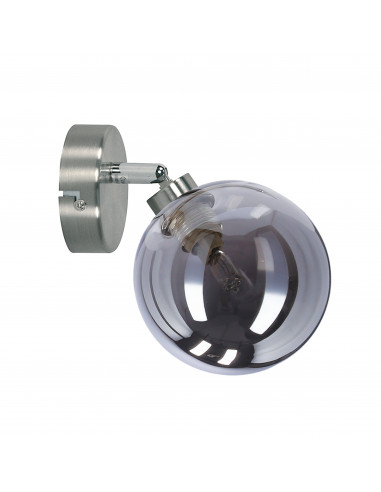 CANDELLUX RODIA LAMPA KINKIET SATYNOWY 1X40W G9 KLOSZ GRAFITOWY 91-20963