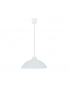 CANDELLUX MACARI LAMPA WISZĄCA 1X60W E27 KLOSZ BIAŁY Z WZOREM 31-16850