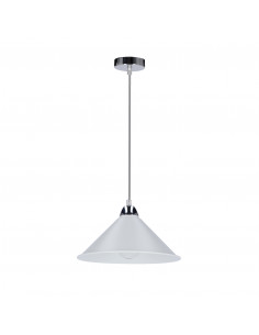 CANDELLUX AVOLA LAMPA WISZĄCA CHROMOWY 26 1X60W E27 KLOSZ BIAŁY 31-20710