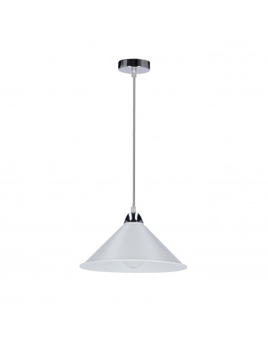 CANDELLUX AVOLA LAMPA WISZĄCA CHROMOWY 26 1X60W E27 KLOSZ BIAŁY 31-20710