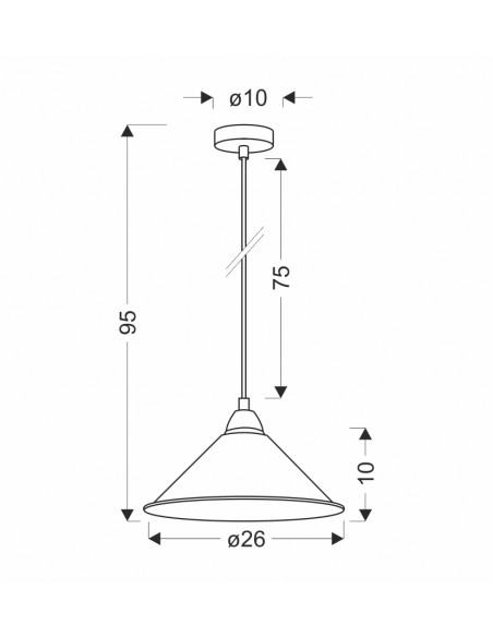 CANDELLUX AVOLA LAMPA WISZĄCA CHROMOWY 26 1X60W E27 KLOSZ BIAŁY 31-20710