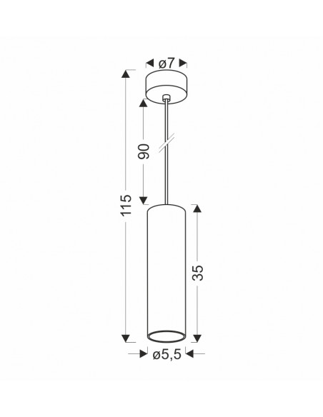 CANDELLUX Conti lampa wisząca czarny 1x15W GU10 klosz czarny+drewniany 31-28419