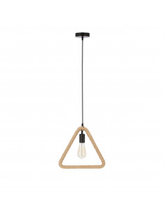 CANDELLUX Triun lampa wisząca czarny+beżowy 1x40W E27 31-28716