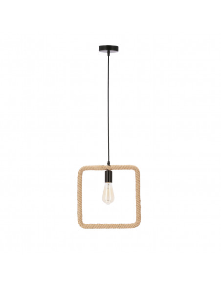 CANDELLUX Quadro lampa wisząca czarny+beżowy 1x40W E27 31-28723