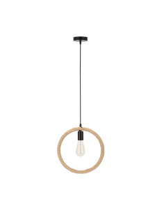 CANDELLUX Kolo lampa wisząca czarny+beżowy 1x40W E27 31-28754