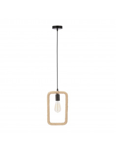 CANDELLUX Ostor lampa wisząca czarny+beżowy 1x40W E27 31-28761