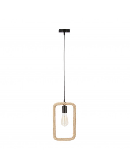 CANDELLUX Ostor lampa wisząca czarny+beżowy 1x40W E27 31-28761