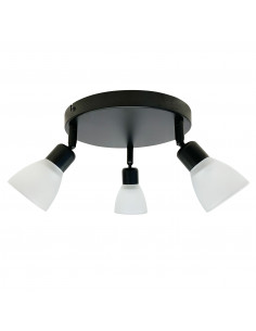 CANDELLUX Costa plafon 3x40W E14 czarny klosz biały 98-29607