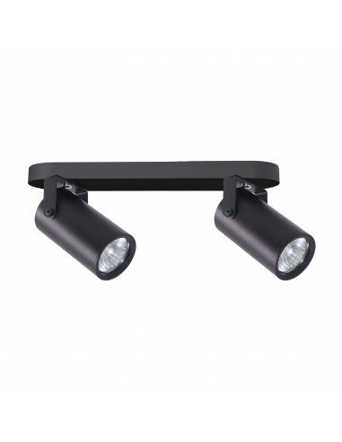 CANDELLUX Gary lampa sufitowa listwa czarny 2x15W GU10 klosz czarny 92-28129