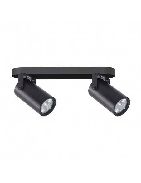 CANDELLUX Gary lampa sufitowa listwa czarny 2x15W GU10 klosz czarny 92-28129