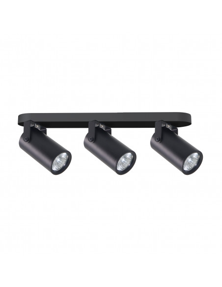 CANDELLUX Gary lampa sufitowa listwa czarny 3x15W GU10 klosz czarny+złoty 93-28136