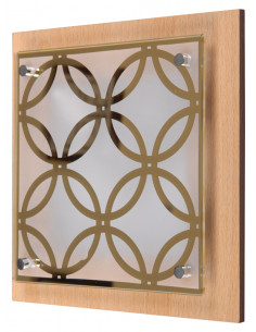 CANDELLUX PLANTA PLAFON 24X24 1X60W E27 KÓŁKA CHOCOLATE 10-39791