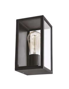 CANDELLUX Hoya lampa ogrodowa elewacyjna prostokątna 12x22cm czarny 1x60W E27 IP44 21-32270