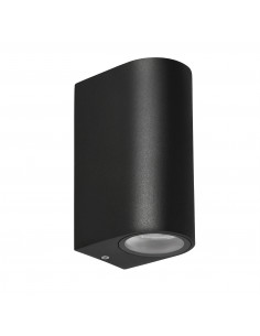 CANDELLUX Lobelia lampa ogrodowa elewacyjna zaokrąglona 9,4x15cm czarny 2x35W GU10 IP44 22-32294