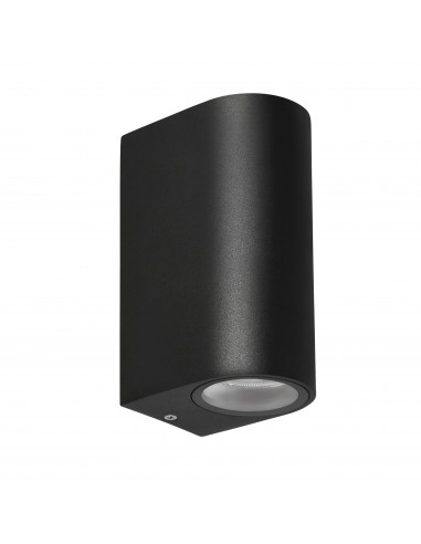 CANDELLUX Lobelia lampa ogrodowa elewacyjna zaokrąglona 9,4x15cm czarny 2x35W GU10 IP44 22-32294