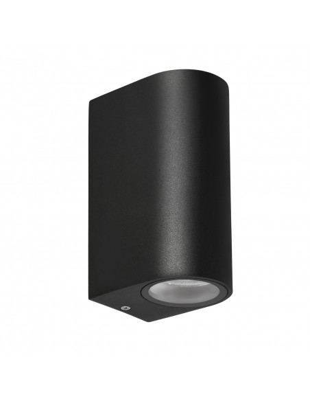 CANDELLUX Lobelia lampa ogrodowa elewacyjna zaokrąglona 9,4x15cm czarny 2x35W GU10 IP44 22-32294