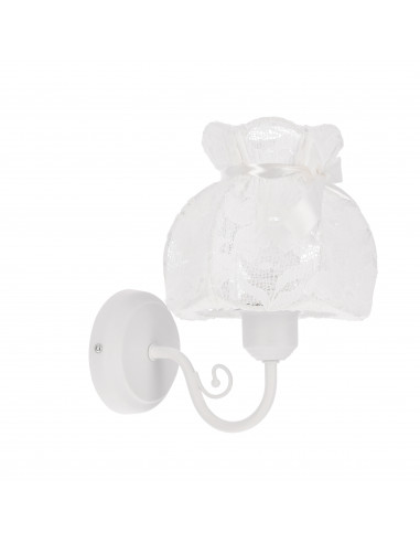 CANDELLUX ROSSINI kinkiet biały 1x40W E27 abażur biały 21-39385