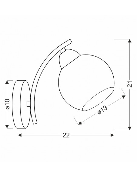 CANDELLUX AMOS Lampa kinkiet złoty 1x40W E27 klosz biały 21-38593