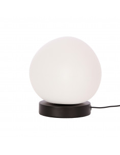 CANDELLUX STONES lampa stołowa czarny 20cm 1x40W E27 klosz biały 41-35219
