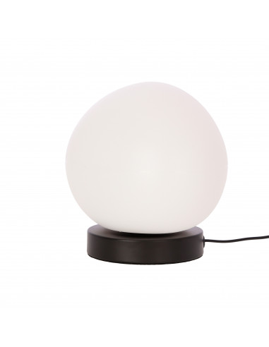CANDELLUX STONES lampa stołowa czarny 20cm 1x40W E27 klosz biały 41-35219