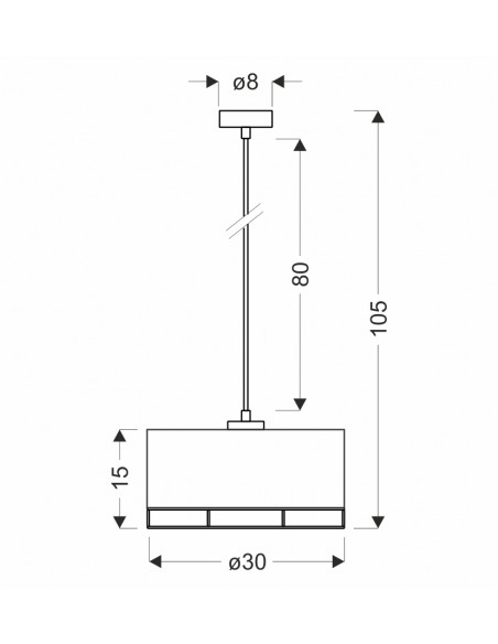 CANDELLUX Ardi lampa sufitowa czarny+drewniany 1x40W E27 abażur czarny 31-38371