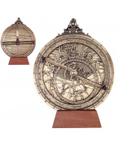 Wielkie mosiężne astrolabium Rojas– średnica 20 cm – reprodukcja – H34