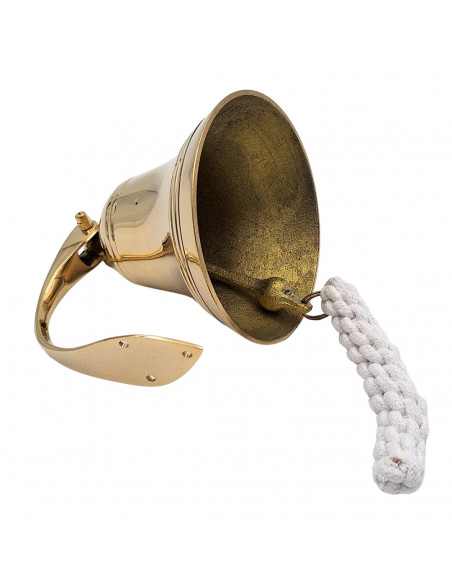 Dzwon Okrętowy Mosiężny Średnica 13 cm - Marynistyczna Dekoracja - HB30/5
