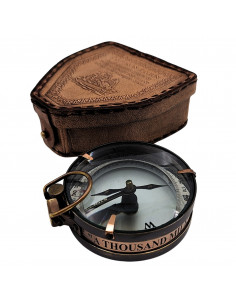 Kompas Magnetyczny - Map Reader w Skórzanym Etui – Retro Gadżet - NC2929