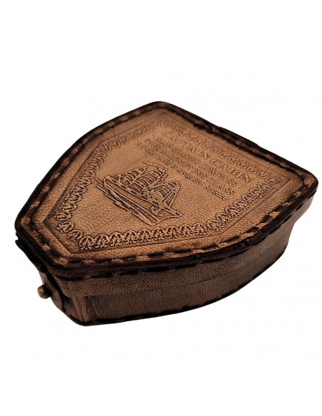 Kompas Magnetyczny - Map Reader w Skórzanym Etui – Retro Gadżet - NC2929