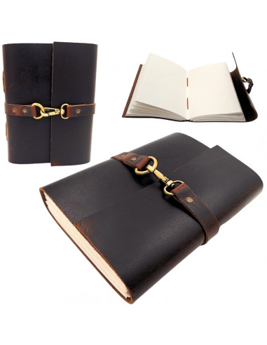 Elegancki Notes Skórzany Retro 200 stron Vintage - AH06