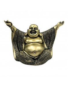 Figurka Buddy – Radosny Budda – Złota Dekoracja - 4406FJH