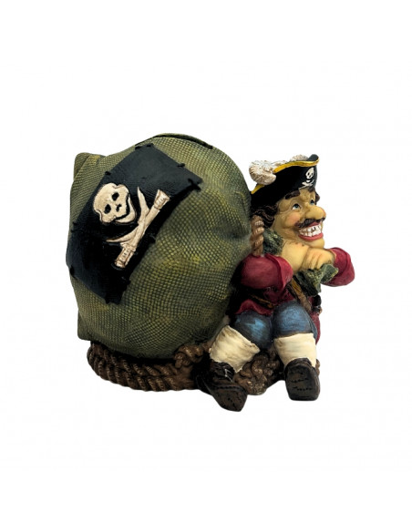 Skarbonka Dekoracyjna Pirat ze Skarbem 14 cm - CE03852