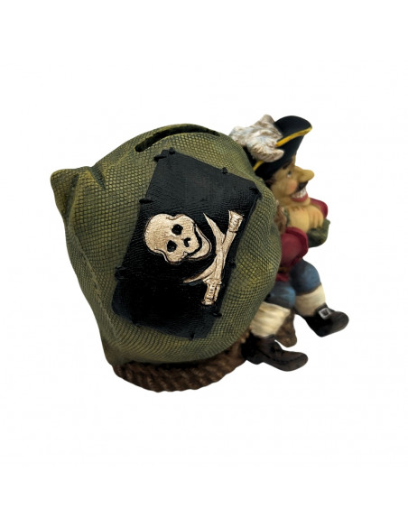 Skarbonka Dekoracyjna Pirat ze Skarbem 14 cm - CE03852