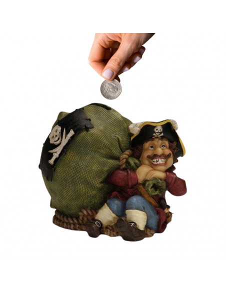 Skarbonka Dekoracyjna Pirat ze Skarbem 14 cm - CE03852